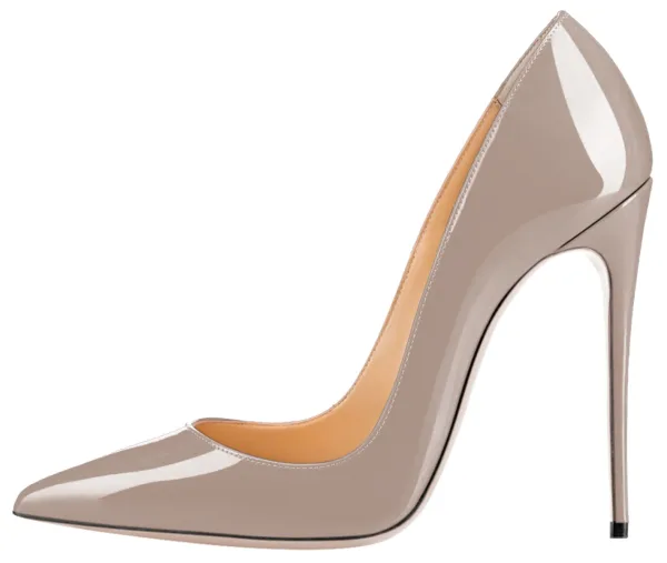 Mooie / Prachtige Bordeaux Kantoor OL Pumps 2020 Lakleer 12 cm Naaldhakken / Stiletto Spitse Neus Pumps