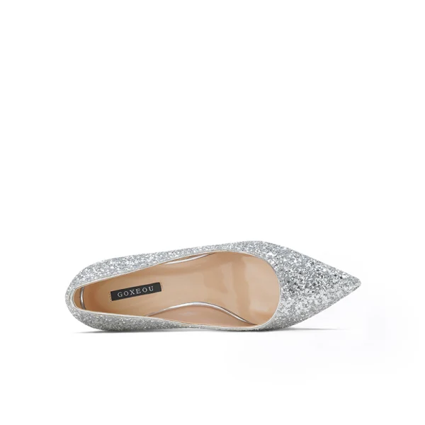 Glitter Goud Pailletten Avond Pumps 2020 10 cm Naaldhakken / Stiletto Spitse Neus Pumps
