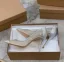 Uroczy Złote Rhinestone Przezroczyste Buty Ślubne 2020 Skórzany 10 cm Szpilki Szpiczaste Ślub Czółenka