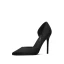 Schlicht Schwarz Abend Damenschuhe 2020 10 cm Stilettos Spitzschuh High Heels