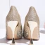 Sparkly Charming Gold Sequins Wedding Shoes 2020 10 cm Stiletto Heels Pointed Toe Wedding Pumps