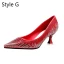 Charmant Rot Abend Pumps 2020 Perle Strass 6 cm Stilettos Spitzschuh Pumps