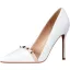 Mote Svart Aften Klinke Pumps 2020 Patent Lær 11 cm Stiletthæler Spisse Pumps