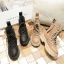 Fashion Chic / Beautiful Winter Tan Street Wear Leather Womens Boots 2020 Ankle Round Toe Boots
