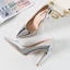 Schöne Silber Cocktail Lackleder Pumps 2020 10 cm Stilettos Spitzschuh Pumps