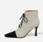 Chic / Beautiful Beige Casual Two Tone Womens Boots 2020 Leather 8 cm Stiletto Heels Pointed Toe Boots