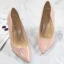 Mooie / Prachtige Nude Straatkleding Pumps 2020 Lakleer 10 cm Naaldhakken / Stiletto Spitse Neus Pumps
