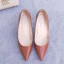 Modest / Simple Office Brown Pumps 2020 10 cm Stiletto Heels Pointed Toe Pumps