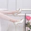 Classy Ivory Satin Rhinestone Wedding Shoes 2021 10 cm Stiletto Heels Open / Peep Toe Wedding Heels