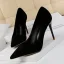 Enkla Gul Casual Mocka Pumps 2021 9 cm Stilettklackar Högklackade Spetsiga Pumps