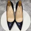 Vintage / Retro Navy Blue Hall Pumps 2021 12 cm Stiletto Heels High Heels Pointed Toe Pumps