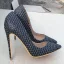 Inhabituel Bleu Marine Cocktail Escarpins 2021 12 cm Talons Aiguilles Talons Hauts À Bout Pointu Escarpins
