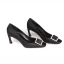 Elegant Champagne Silk Satin Evening Party Pumps 2021 Rhinestone Buckle 7 cm Stiletto Heels Pointed Toe High Heels