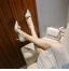 Elegant Ivory Open Side Satin Flower Wedding Shoes 2021 7 cm Stiletto Heels Pointed Toe Wedding High Heels