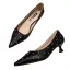 Mode Beige Datierung Strass Pumps 2021 5 cm Stilettos Spitzschuh Hochhackige Pumps
