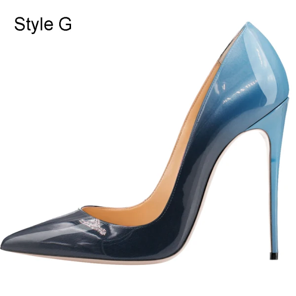 Charming Cocktail Party Red Gradient-Color Pumps 2021 10 cm Stiletto Heels High Heels Pointed Toe Pumps