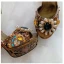 Luxus / Herrlich Barocke Braun Perle Strass Ball Sandalen Damen 2021 Leder Wasserdichte Knöchelriemen 14 cm Thick Heels Peeptoes Hochhackige