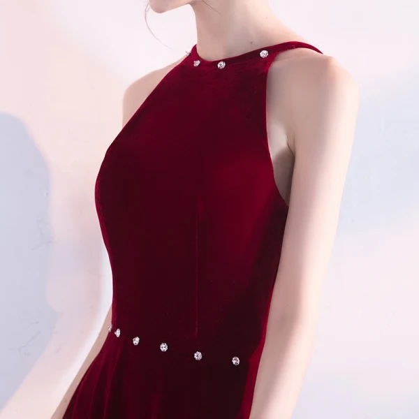 Abordable Robe De Soirée 2017 Empire Faux Diamant Bretelles Spaghetti Dos Nu Sans Manches Longueur Cheville Robe De Ceremonie