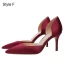 Chic / Beautiful Navy Blue Office OL Leather Open Side Womens Shoes 2021 8 cm Stiletto Heels Pointed Toe High Heels