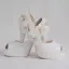 Elegant White Wedding Shoes 2018 Appliques Rhinestone Pearl 11 cm Stiletto Heels Open / Peep Toe Wedding High Heels