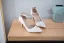 Schlicht Weiß Büro Damenschuhe 2018 Knöchelriemen 8 cm Stilettos Spitzschuh Hochhackige