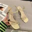 Mode Weiß Strassenmode Knöchelriemen Sandalen Damen 2021 Strass 6 cm Stilettos Peeptoes Sandaletten Hochhackige
