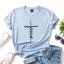 Casual Summer White Loose Cotton T-shirt 2021 Scoop Neck Short Sleeve Women's Tops