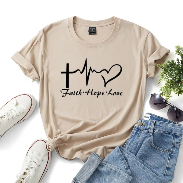 Casual Summer Loose Letter Graphic White T-Shirts 2021 Cotton Scoop Neck Short Sleeve Women's Tops T-shirt