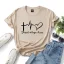 Casual Summer Loose Letter Graphic White T-Shirts 2021 Cotton Scoop Neck Short Sleeve Women's Tops T-shirt