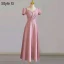 Modest / Simple Sage Green Bridesmaid Dresses 2021 A-Line / Princess Off-The-Shoulder Short Sleeve Floor-Length / Long Bridesmaid Wedding Party Dresses