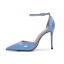 Sexy Fashion Black Cocktail Party Evening Party Womens Shoes 2021 Patent Leather Ankle Strap 12 cm Stiletto Heels Pointed Toe Womens Shoes High Heels