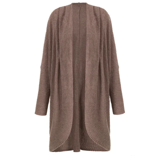 Tomber Hiver Noire Couleur Unie Tricot Vêtement de rue Chandails Manteaux & Vestes 2021 Coton Ample Manches Longues