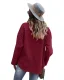 Comfortable Fall Winter Street Wear Beige Suede Regular Blouses 2021 Lapel  Long Sleeve Women's Tops
