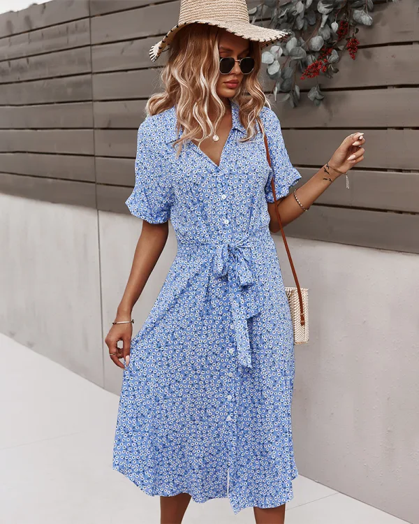 dress in cream Inari Cotton Twill Boat-Neck Dress