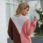 Fashion Candy Pink Multi-Colors Winter Fall Street Wear Knitting Sweaters 2021 Scoop Neck Loose Long Sleeve Women Tops