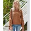 Herbst Winter Strassenmode Rosa Stiefel Pullover 2021 Lose Rundhalsausschnitt Lange Ärmel Damen Oberteile
