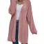 Mode Toevallig Vallen Winter Bruin Breien Coats & Jackets 2021 Lange Mouwen Los Dames Topjes