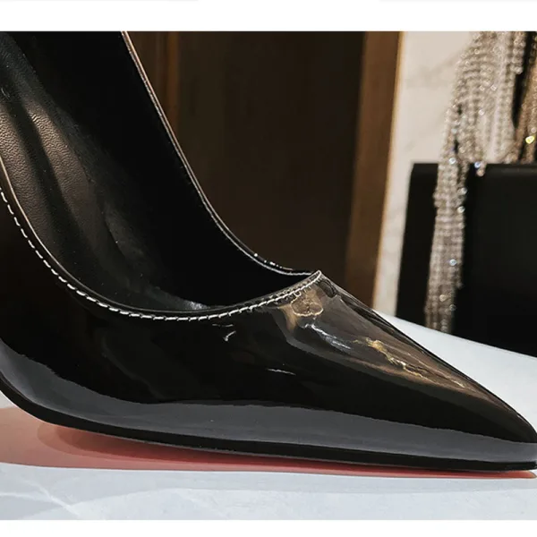 Chic / Beautiful Red Gradient-Color Evening Party Pumps 2021 Leather 10 cm Stiletto Heels Pointed Toe Pumps High Heels
