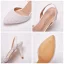 Chic / Beautiful White Pearl Wedding Shoes 2021 7 cm Stiletto Heels Pointed Toe Wedding High Heels