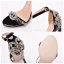 Sexy Black Evening Party Womens Sandals 2021 11 cm Stiletto Heels Ankle Strap Rhinestone Open / Peep Toe Womens Sandals High Heels