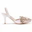 Charming White Pearl Rhinestone Womens Sandals High Heels 2021 7 cm Stiletto Heels Pointed Toe Wedding Sandals