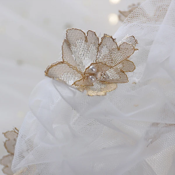Affordable Charming Ivory Beading Pearl Sequins Wedding Dresses 2021 Ball Gown Off-The-Shoulder Ruffle Short Sleeve Backless Chapel Train Wedding