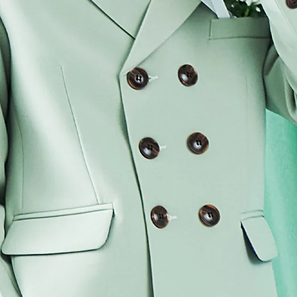 Modest / Simple Mint Green Long Sleeve Boys Wedding Suits 2022 Wedding
