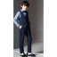 Striped Long Sleeve Boys Wedding Suits 2022 Coat Pants Shirt Tie Vest Boys Wedding Suits Black