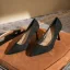 Modest / Simple Pool Blue Suede Office OL Pumps 2022 8 cm Stiletto Heels Pointed Toe Pumps High Heels