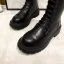 Mode Zwarte Winter Straatkleding Dames Laarzen 2022 Ronde Neus Waterdichte Platte Laarzen
