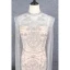 Haut de Gamme Champagne Fait main Perlage Robe De Soirée 2021 Trompette / Sirène Col Haut Manches Longues Cristal Paillettes Longue Soirée Robe De Ceremonie