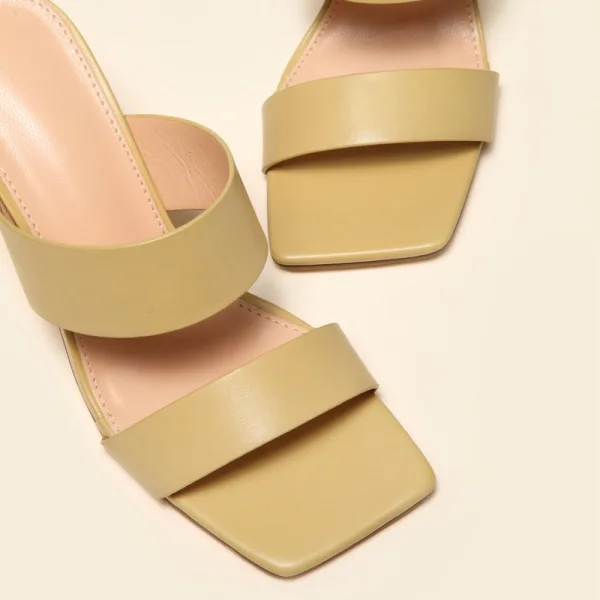 Modest / Simple Tan Casual Womens Sandals 2021 8 cm Stiletto Heels Open / Peep Toe Sandals High Heels