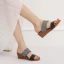 Chic / Beautiful Gold Street Wear Glitter Womens Sandals 2021 5 cm Wedges Open / Peep Toe Sandals