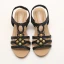 Vintage / Originale Marron Vacances Plage Tresser Sandales Femme 2021 5 cm Compensées Peep Toes / Bout Ouvert Sandales Talons Hauts